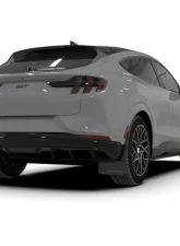 Rally Armor Black UR Mud Flap w/ Dark Grey Logo Ford Mustang Mach-E 2021-2023                                     - MF96-UR-BLK-DGRY - Image 2