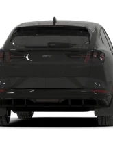 Rally Armor Black UR Mud Flap w/ Metallic Black Logo Ford Mustang Mach-E 2021-2023                                     - MF96-UR-BLK-MBK - Image 2