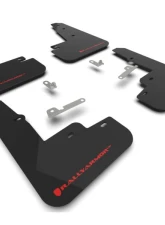 Rally Armor Black UR Mud Flap w/ Red Logo Ford Mustang Mach-E 2021-2023                                     - MF96-UR-BLK-RD - Image 2