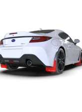 Rally Armor Red UR Mud Flap White Logo Subaru BRZ | Toyota GR-86 2022-2024                                     - MF99-UR-RD-WH - Image 2