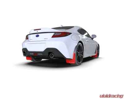 Rally Armor Red UR Mud Flap White Logo Subaru BRZ | Toyota GR-86 2022-2024 - MF99-UR-RD-WH