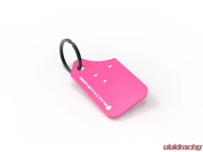 Rally Armor Pink Key Chain w/ White Logo - RAKEYCHNPK