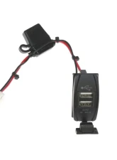 XTC Power Products Plug and Play Dual USB Power Port 5V 4.2A w/Amber LED, USB Cover & Harness Can-Am Maverick X3 2015-2023                                     - CAN-SW-USB-2A - Image 2