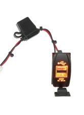 XTC Power Products Plug and Play Dual USB Power Port 5V 4.2A w/Amber LED, USB Cover & Harness Can-Am Maverick X3 2015-2023                                     - CAN-SW-USB-2A - Image 3