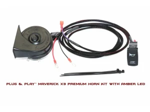 XTC Power Products Plug and Play Horn Kit with Amber LED Rocker Switch Can-Am Maverick X3 2015-2023 - HORN-MAVX3-PR-LA - Image 4