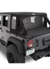 Bestop Halftop Soft Top Black Twill Jeep Wrangle JK 2007-2018                                     - 53901-17 - Image 2