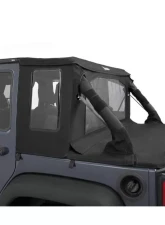 Bestop Halftop Soft Top Black Twill Jeep Wrangle JK 2007-2018                                     - 53901-17 - Image 3