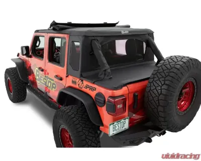 Bestop Halftop Soft Top Black Twill Jeep Wrangle JL 2018-2022 - 53903-17