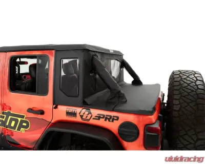 Bestop Halftop Soft Top Black Twill Jeep Wrangle JL 2018-2022 - 53903-17