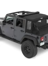 Bestop Halftop Soft Top Black Twill Conversion Kit Jeep Wrangle JK 2007-2018                                     - 80103-17 - Image 3