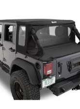 Bestop Halftop Soft Top Black Twill Conversion Kit Jeep Wrangle JK 2007-2018                                     - 80103-17 - Image 2