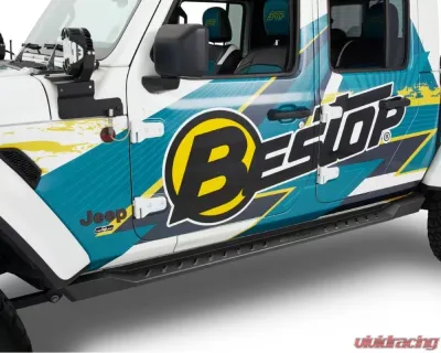 Bestop Granite Series Rock Rail for Jeep Gladiator 2020, Matte Black, 44972-01 - 44972-01