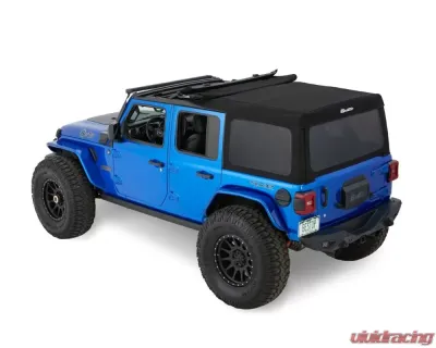 Bestop Supertop Black Twill Soft Top for Jeep Wrangler JL 2018-2022 4-Door - 54726-17