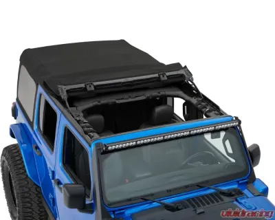 Bestop Supertop Black Twill Soft Top for Jeep Wrangler JL 2018-2022 4-Door - 54726-17
