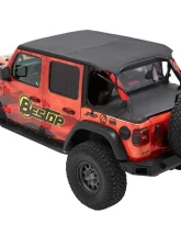 Bestop Header Extended Safari Cable Style Bikini Top Jeep Wrangler 2018-2020                                     - 52608-35 - Image 3