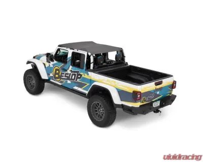 Bestop Header Extended Safari Style Bikini Top Jeep Gladiator 2020 - 52614-35