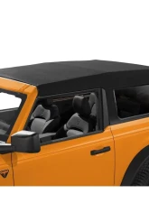 Bestop Trektop Slantback Soft Top Black Twill for Ford Bronco 2021-2023                                     - 56872-17 - Image 2