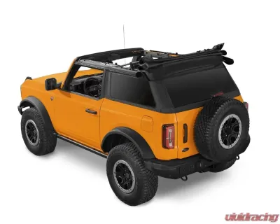 Bestop Trektop Slantback Soft Top for 2021-2023 Ford Bronco 2-Door, Black Diamond - 56872-35