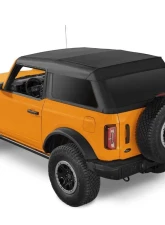 Bestop Trektop Slantback Soft Top for 2021-2023 Ford Bronco 2-Door, Black Diamond                                     - 56872-35 - Image 2