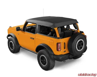 Bestop Trektop Slantback Soft Top for 2021-2023 Ford Bronco 2-Door, Black Diamond - 56872-35