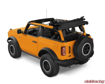 Bestop Trektop Slantback Soft Top for 2021-2023 Ford Bronco 2-Door, Black Diamond - 56872-35