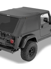 Bestop Premium Black Twill Trektop Slantback Soft Top for Jeep Wrangler TJ Unlimited 2004-2006                                     - 5682117 - Image 2