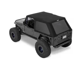 Bestop Premium Black Twill Trektop Slantback Soft Top Jeep Wrangler TJ Unlimited 2004-2006