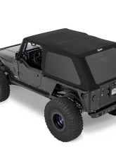 Bestop Premium Black Twill Trektop Slantback Soft Top for Jeep Wrangler TJ Unlimited 2004-2006                                     - 5682117 - Image 2