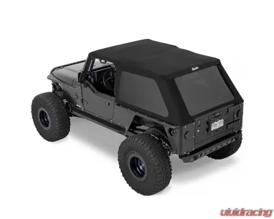 Bestop Premium Black Twill Trektop Slantback Soft Top for Jeep Wrangler TJ Unlimited 2004-2006 - 5682117
