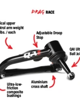 QA1 Drag Race Upper Control Arms Chevrolet Camaro | GM A/X/B-Body 1970-1996                                     - 52918 - Image 2