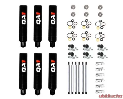 QA1 3" Stock Mount 5Q Series Rebuildable Steel Twin Tube Dry Shock Six Pack - 5Q93-DRY-6PK
