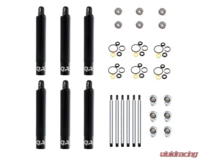 QA1 3" 8Q Series Aluminum Small Body Dry Shock Six Pack - 8Q3-DRY-6PK