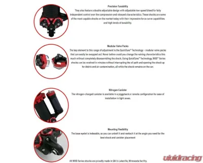 QA1 MOD Series Shock Piggyback Right - M311PR