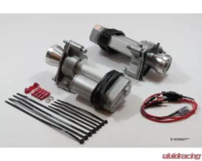 Rennkit 2" eRam Kit Electric Wing System Standard Up/Down Speed 5 Sec. w/ Dust & Moisture Boots Porsche 996 Turbo 2001-2005 - EK6-2-SS-DB