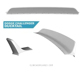 Clinched Flares Ducktail Spoiler Dodge Challenger 2008-2014