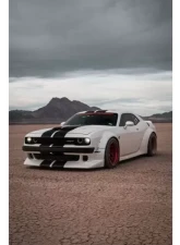 Clinched Flares Widebody Kit without Ducktail Spoiler Dodge Challenger 2008-2013                                     - CHAL-ABSwd - Image 3