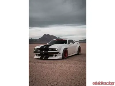 Clinched Flares Widebody Kit without Ducktail Spoiler Dodge Challenger 2008-2013 - CHAL-ABSwd
