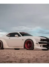 Clinched Flares Widebody Kit without Ducktail Spoiler Dodge Challenger 2008-2013                                     - CHAL-ABSwd - Image 4