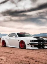 Clinched Flares Widebody Kit without Ducktail Spoiler Dodge Challenger 2008-2013                                     - CHAL-ABSwd - Image 5