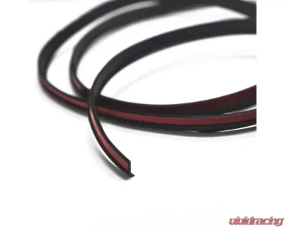 Clinched Flares Rubber Seal 1 Meter Black - Rubber-BLK1
