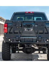 Expedition One Bare Metal Dual Swing Rear Bumper Chevrolet Silverado 2500 | Silverado 3500 2015+                                     - CHV2500/3500-15-19-RB-DSTC-BARE - Image 4