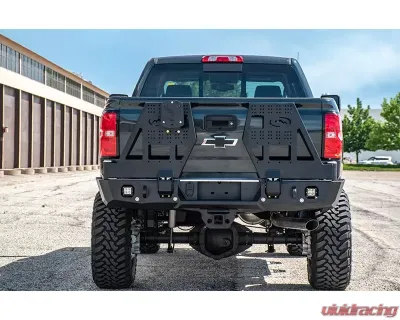 Expedition One Bare Metal Dual Swing Rear Bumper Chevrolet Silverado 2500 | Silverado 3500 2015+ - CHV2500/3500-15-19-RB-DSTC-BARE