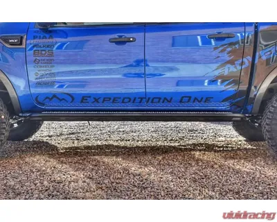 Expedition One Bare Metal Rocker Guards Ford Ranger 2019+ - FORDRNGR-2019+RG-BARE