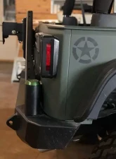 Expedition One Bare Metal Classic Core Series Bumper w/ Gen 3 Tire Carrier Arm Jeep Wrangler JK 2007-2018                                     - JK-CCS-RB-GEN3-STC-BARE - Image 3