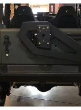 Expedition One Bare Metal Classic Core Series Bumper w/ Gen 3 Tire Carrier Arm Jeep Wrangler JK 2007-2018                                     - JK-CCS-RB-GEN3-STC-BARE - Image 4