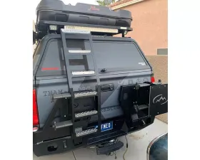 Expedition One Bare Metal Full Size Truck Dual Carrier Systmes Bolt-On Ladder Toyota Tundra | Ram 1500 | 2500 | 3500 2007+