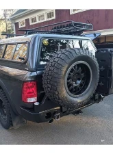 Expedition One Bare Metal Rear Bumper w/ Dual Swing Tire Carrier System Ram 1500 2009-2018                                     - RAM1500-09-18-RB-DSTC-BARE - Image 3