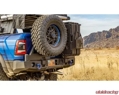 Expedition One Bare Metal RangeMax Dual Swing Rear Bumper Ram 2500 | 3500 2019+ - RAM25/35-19+RB-DSTC-BARE