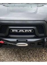 Expedition One Bare Metal Standard Side Wing Style RangeMax Ultra Front Bumper Ram 2500 | 3500 Gas/Power Wagon 2010-2018                                     - RAM25/35-ULTRFB-BGPW-SF-BARE - Image 2