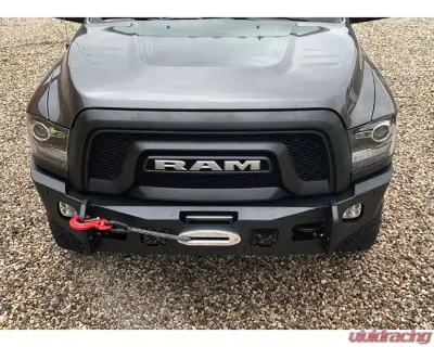 Expedition One Bare Metal Standard Side Wing Style RangeMax Ultra Front Bumper Ram 2500 | 3500 Gas/Power Wagon 2010-2018 - RAM25/35-ULTRFB-BGPW-SF-BARE